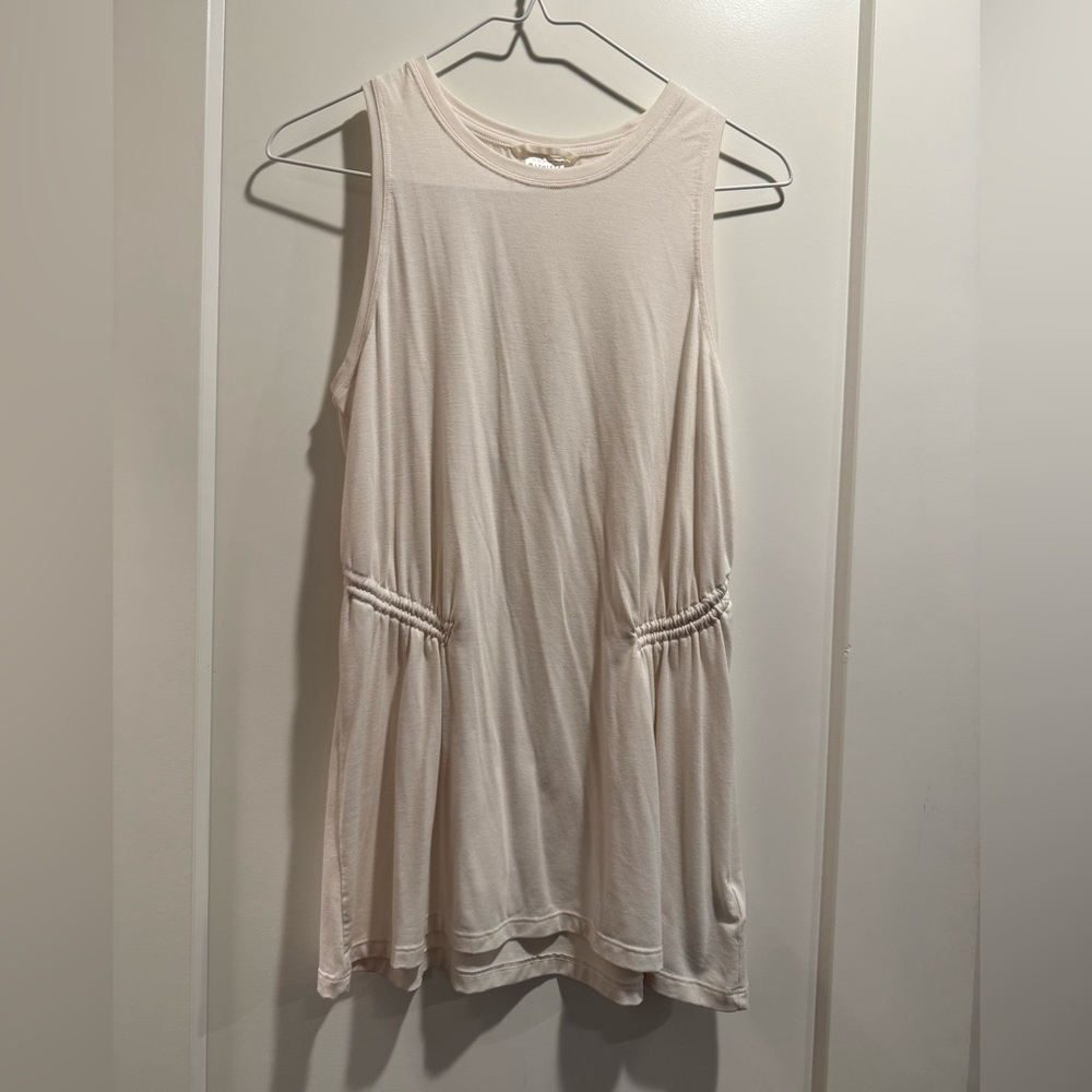 Athleta Air Out Cinch Tank In Off White Size S